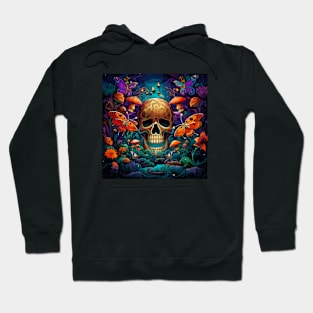 Psychedelic Butterfly Skull scape Hoodie